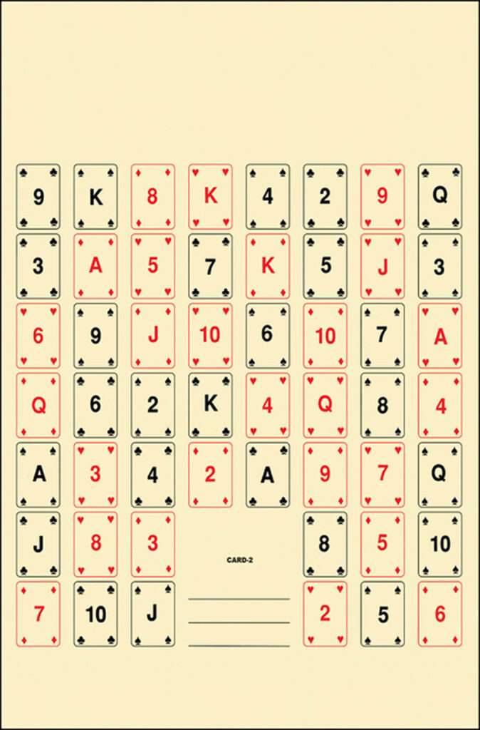 Action Target Entertainment 52 Playing Cards Paper Hanging Accessory