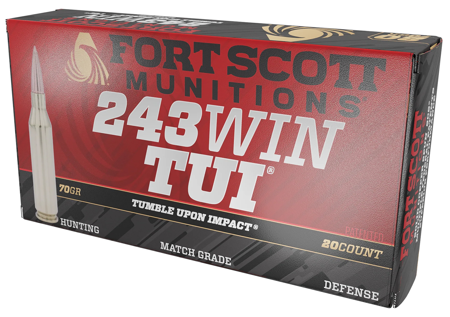 Fort Scott Munitions Tumble Upon Impact 243 Winchester 70 Grain Solid Copper Ammunition 1 Fort Scott Munitions Tumble Upon Impact 243 Winchester 70 Grain Solid Copper Ammunition