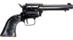 Heritage Mfg RR22B4BP Rough Rider  22 LR 6 Shot, 4.75" Black Oxide Steel Barrel, Black Oxide Zinc Alloy Frame, Black Oxide Cylinder, Black Pearl Grip, Manual Safety, Exposed Hammer