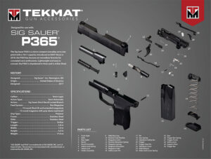 TekMat Ultra Sig Sauer P365 20 Inch Cleaning Mat