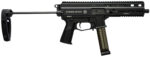 Grand Power 197892004855 SP10A3 Stribog 10mm Auto 20+1 8" Black Threaded Barrel, Black Aluminum Picatinny Rail Receiver, Black Polymer PDW Tailhook Brace, Black Polymer Grip, Thread Protector