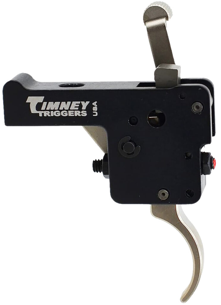 Timney Featherweight Deluxe Adjustable Curved Trigger 3 lb Black Nickel