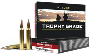 Nosler Trophy Grade 300 Winchester Magnum 190 Grain AccuBond Rifle Ammunition
