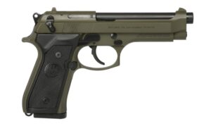 Beretta 92FS 9mm OD Green 4.9 Inch 15 Round Pistol