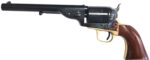 Taylors & Company 550725 1851 Open-Top 45 Colt (LC) Caliber with 7.50" Blued Finish Barrel, 6rd Capacity Blued Finish Cylinder, Color Case Hardened Finish Steel Frame & Walnut Navy Size Grip