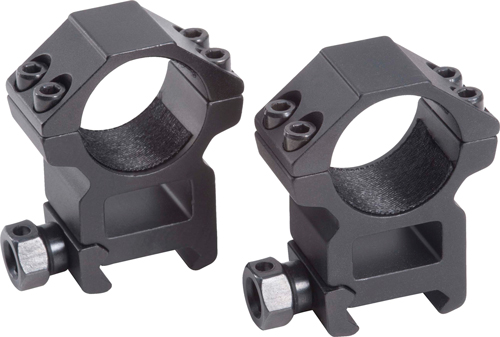 Turner Fabrications Tactical 1 Inch 4 Screw Medium Matte Black Weaver Picatinny Scope Ring