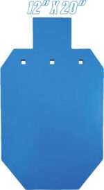 BASH TARGET AR500 SILHOUETTE - TWO-THIRD SIZE 12"X20"-1/2"
