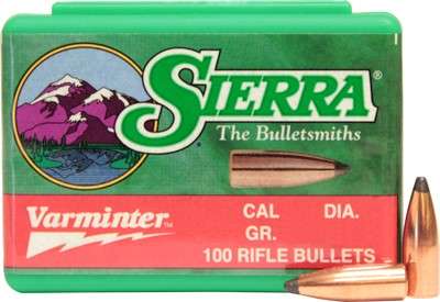 Sierra 243 Caliber 60 Grain Hollow Point Reloading Bullet 100 Count