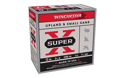 Winchester Super-X 12 Gauge 2-3/4 Inch Number 7.5 Lead Shotgun Ammunition