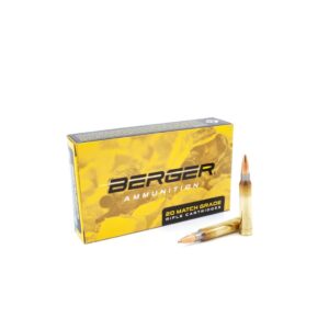 Berger Tactical 223 Remington 77 Grain Open Tip Match Rifle Ammunition