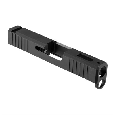 BRN IRON SIGHT SLIDE FOR GLOCK 43, W/WINDOW, BLACK NITRIDE 1 BRN IRON SIGHT SLIDE FOR GLOCK 43, W/WINDOW, BLACK NITRIDE