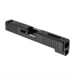 BRN IRON SIGHT SLIDE W/WINDOW FOR GLOCK 48, BLACK NITRIDE