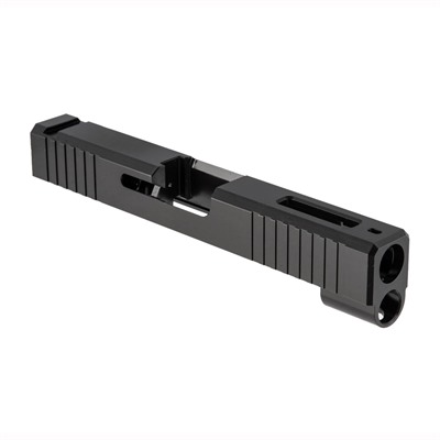 BRN IRON SIGHT SLIDE W/WINDOW FOR GLOCK 48, BLACK NITRIDE 1 BRN IRON SIGHT SLIDE W/WINDOW FOR GLOCK 48, BLACK NITRIDE