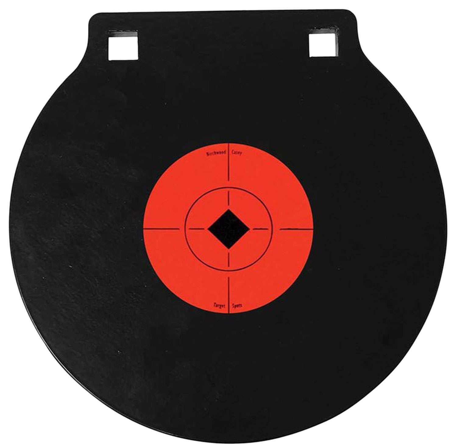Birchwood Casey 47604 World of Targets Double Hole 8" Pistol/Rifle Black/Orange AR500 Steel Circle w/Crosshair & Diamond 0.38" Thick Hanging 1 Birchwood Casey 47604 World of Targets Double Hole 8" Pistol/Rifle Black/Orange AR500 Steel Circle w/Crosshair & Diamond 0.38" Thick Hanging