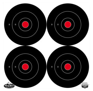 Birchwood Casey Dirty Bird 6 Inch Bullseye Tagboard Hanging Splatter Target 100 Pack