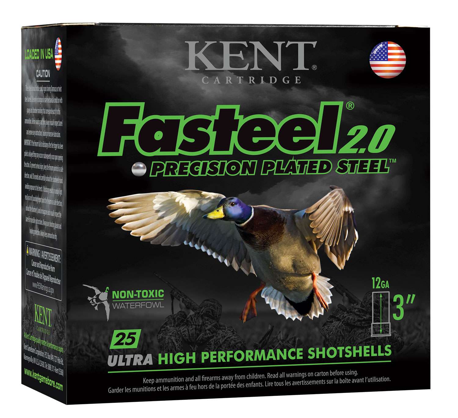 Kent Cartridge Fasteel 2.0 12 Gauge 3 Inch Steel Shotgun Ammunition 1 Kent Cartridge Fasteel 2.0 12 Gauge 3 Inch Steel Shotgun Ammunition