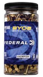 Federal 757BTL250 Champion Training BYOB 22WMR 50gr Jacketed Hollow Point 250 Per Box/8 Case