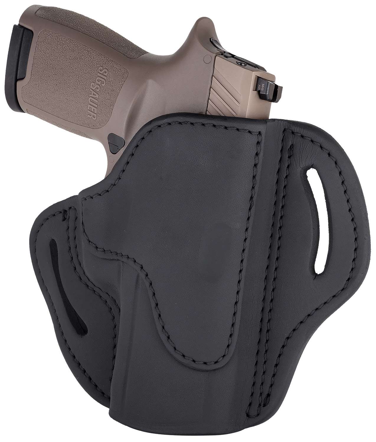 1791 Gunleather BH2.4S OWB Open Top Stealth Black Leather Belt Slide Holster 1 1791 Gunleather BH2.4S OWB Open Top Stealth Black Leather Belt Slide Holster