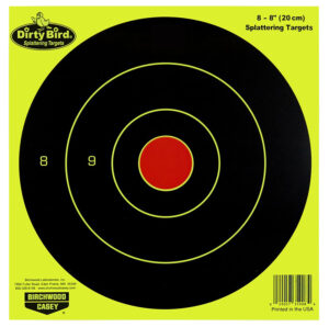 Birchwood Casey Dirty Bird Bullseye Hanging Pistol Rifle Target 50 Pack
