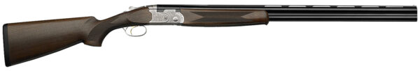 Beretta USA J686FR8 Silver Pigeon I 28/410 Gauge 28", Silver/Blued, Fixed Checkered Oil Walnut Stock