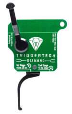 TriggerTech R70TGB02TNF Diamond  Two-Stage Flat Clean Trigger with 0.50-2.80 lbs Draw Weight & Green w/Black Parts Finish for Remington 700 Right