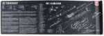 TekMat TEKR36M1GARANDBK M1 Garand Cleaning Mat Black/White Rubber 12"x36" M1 Garand Parts Diagram