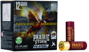 Federal Premium Prairie Storm FS 12 Gauge 3 Inch 1 1/8oz Number 4 Shot 25 Round Shotgun Ammunition