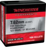 Winchester Ammo WB762P123X Centerfire Rifle  7.62mm 123gr Power Point 100 Per Box/10 Case