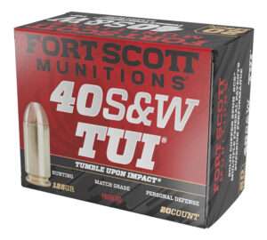 Fort Scott Munitions 40 S&W 125 Grain Tumble Upon Impact Ammunition