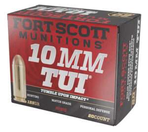 Fort Scott Munitions 10mm 125 Grain Solid Copper Tumble Upon Impact Ammunition