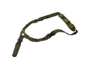 RUKX Gear Tactical Single Point Green Nylon Adjustable Bungee Sling Accessory