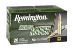 Remington Ammunition 21201 Premier Match 224Valkyrie 90gr Sierra MatchKing BTHP 20 Per Box/10 Case