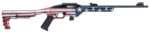 Citadel CIT22LRBUSA Trakr  22 LR 10+1 18" Blued Steel Threaded Barrel & Receiver, American Flag Synthetic Stock