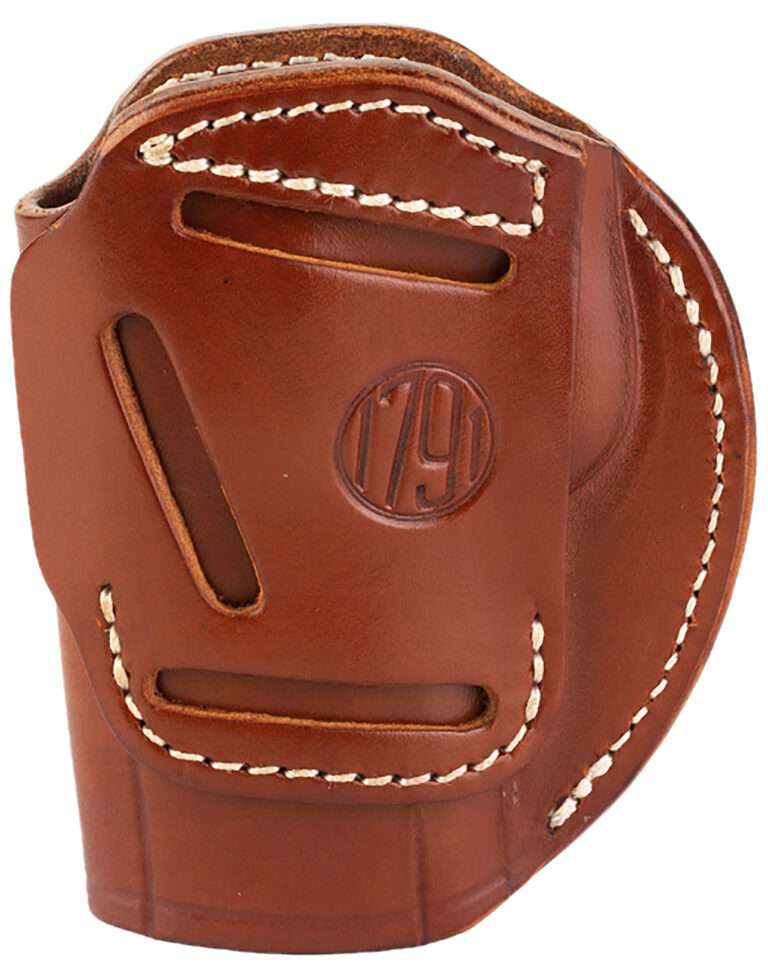 1791 Gunleather 3-Way IWB/OWB Size 06 Classic Brown Leather Belt Loop Holster