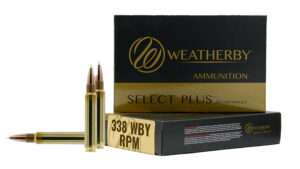 Weatherby Select Plus 338 Weatherby Magnum 185 Grain TTSX Boat Tail Ammunition