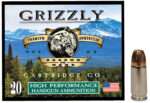 Grizzly Ammo GC9MM2   9mm 124gr Jacketed Hollow Point 20 Per Box/10 Case