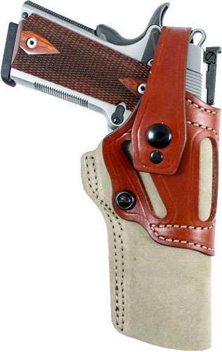 DeSantis Wild Hog Leather Ambidextrous 1911 5 Inch Natural Holster