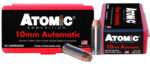Atomic Ammunition 00432 Pistol Precision Craft 10mmAuto 180gr Bonded Match Hollow Point 50 Per Box/10 Case