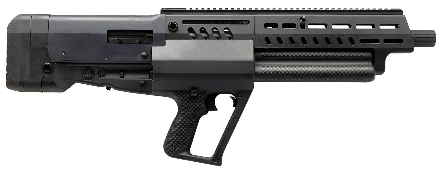 IWI US TS12B Tavor TS12 12 Gauge 3" 18.50" 15+1 Overall Black with Fixed Bullpup Stock 1 IWI US TS12B Tavor TS12 12 Gauge 3" 18.50" 15+1 Overall Black with Fixed Bullpup Stock