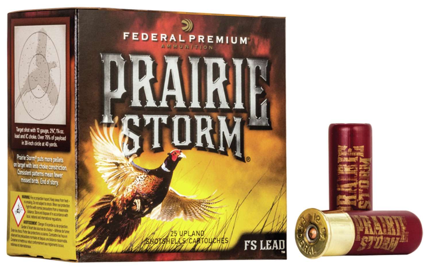 Federal Premium Prairie Storm 20 Gauge 2.75 Inch Shotgun Ammunition 1 Federal Premium Prairie Storm 20 Gauge 2.75 Inch Number 6 Lead Shotgun Ammunition
