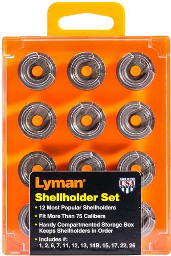 Lyman X-Shellholder 12 Piece Reloading Tool Set with Storage Box 2 Lyman X-Shellholder 12 Piece Reloading Tool Set with Storage Box