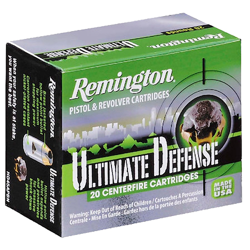 Remington Ultimate Defense 40 S&W 180 Grain Nickel-Plated Brass Ammunition