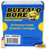 Buffalo Bore Ammunition 24E20 Personal Defense Strictly Business 9mmLuger +P 124gr Jacket Hollow Point 20 Per Box/12 Case