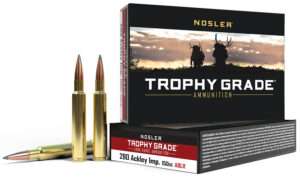 Nosler Trophy Grade 280 Ackley Improved 150 Grain Rifle Ammunition