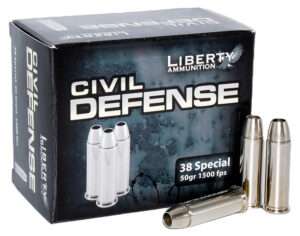 Liberty Civil Defense 38 Special 50 Grain Lead Free Hollow Point Ammunition