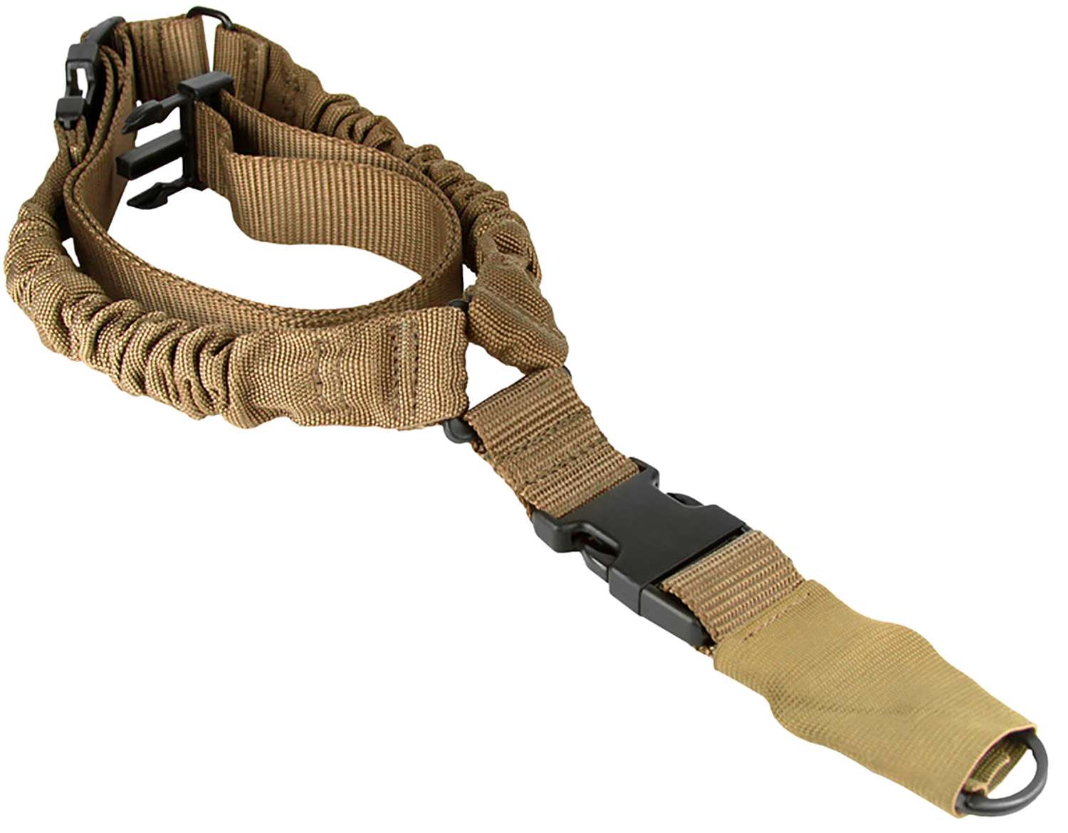 Aim Sports AOPS01T One Point Tan Elastic Webbing 26" OAL Bungee Rifle 1 Aim Sports AOPS01T One Point  Tan Elastic Webbing 26" OAL Bungee Rifle