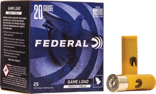 Federal Game Load 20 Gauge 2.75 Inch 1oz Number 6 Shot 250 Round Shotgun Ammunition