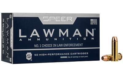 Speer Lawman 38 Special 158 Grain Total Metal Jacket Ammunition