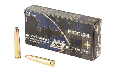 FIOCCHI HYPR SBR 300BLK 220GR 20/200 1 FIOCCHI HYPR SBR 300BLK 220GR 20/200