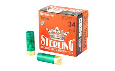 Sterling Exclusive Series 12 Gauge 2-3/4 Inch Number 7 Shot 1 3/16oz 25 Round Shotgun Ammunition